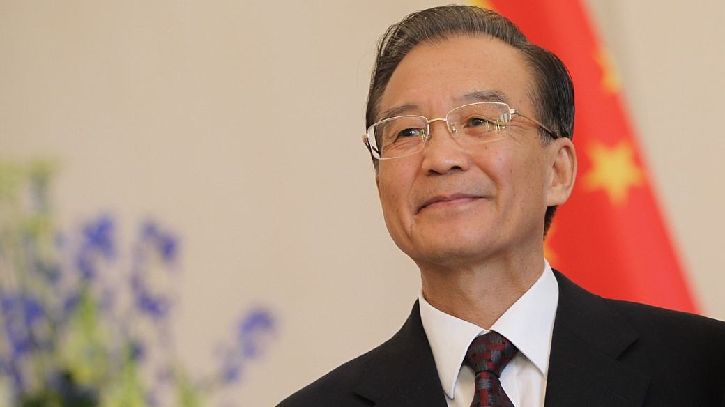 o primeiro-ministro chinês Wen Jiabao