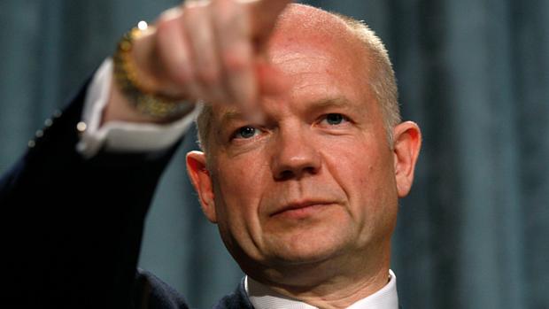 William Hague, ministro das Relações Exteriores britânico