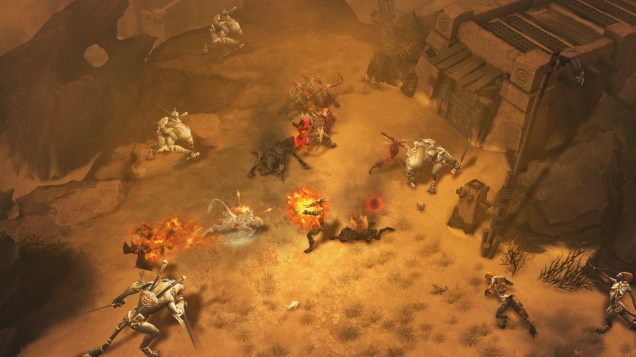 Diablo III apresenta um ambiente rico em detalhes e itens que podem ser destruídos pelo jogador