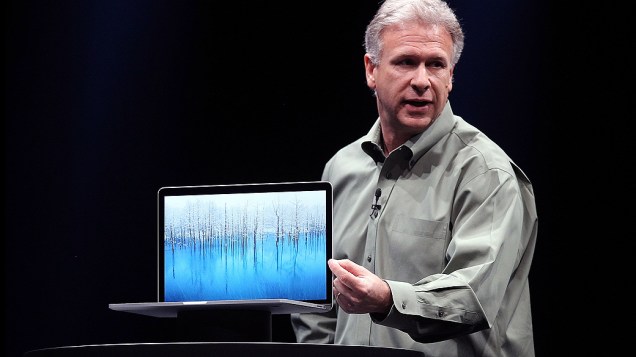Phil Schiller anuncia o novo MacBook Pro, em São Francisco<br>  