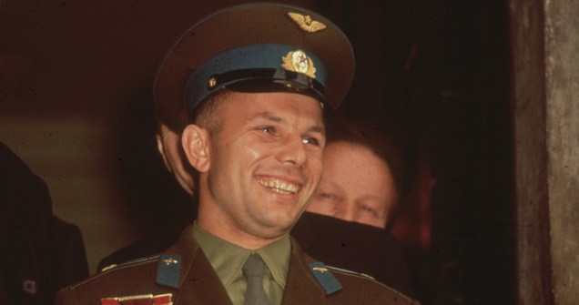 <p><strong>13 de julho de 1961 </strong>– Yuri Gagarin visitando Londres</p>