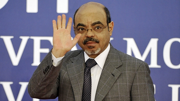 Meles Zenawi chefiava o governo da Etiópia desde 1995