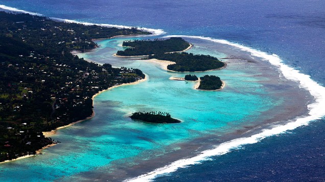 Aitutaki, Ilhas Cook - São parte da Oceania, um grupo de ilhas no Pacífico Sul