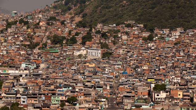 Visão geral da comunidade Caracol, complexo da Penha, no Rio de Janeiro