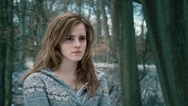Emma Watson, Hermione Granger, em cena de <em>Harry Potter e as Relíquias da Morte</em>, 2010
