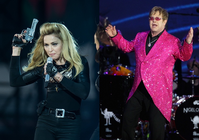 Elton John detona Madonna em entrevista: "Ela parece uma stripper"