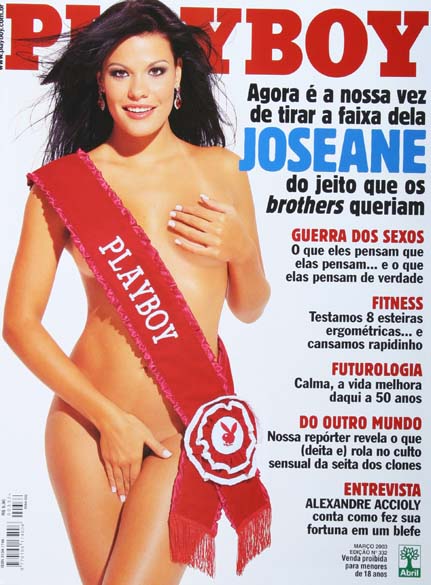 Ex-BBB Joseane de Oliveira na capa da Playboy de março de 2003