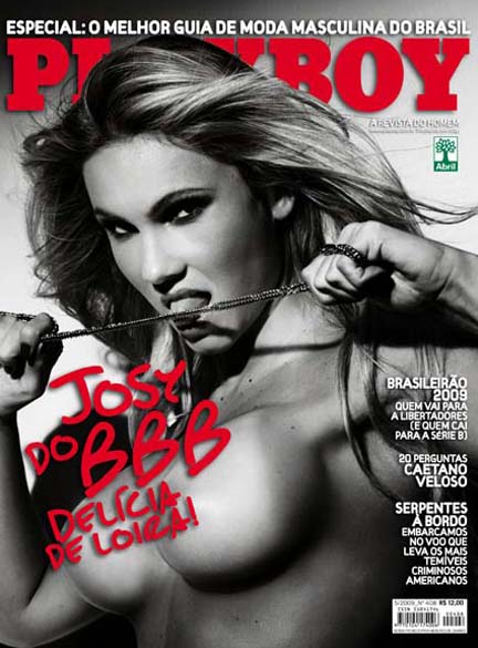 Ex-BBB Josy Oliveira na capa da Playboy de maio de 2009