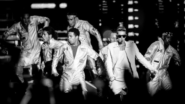 Justin Bieber se apresenta na Arena Anhembi, em São Paulo Justin Bieber se apresenta na Arena Anhembi, em São Paulo