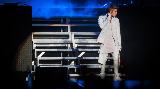 Justin Bieber se apresenta na Arena Anhembi, em São Paulo