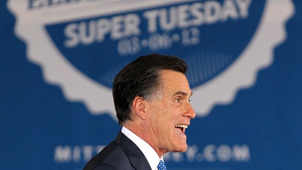Mitt Romney já venceu nos estados de Virginia, Vermont, Massachusetts e Idaho