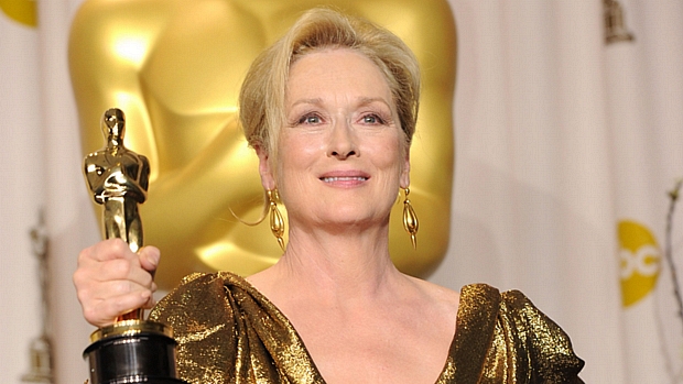 Meryl Streep recebeu a estatueta do Oscar por sua atuação em 'A Dama de Ferro'