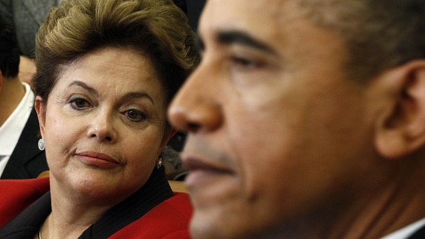 Presidente Dilma Rousseff em encontro com Barack Obama em Washington