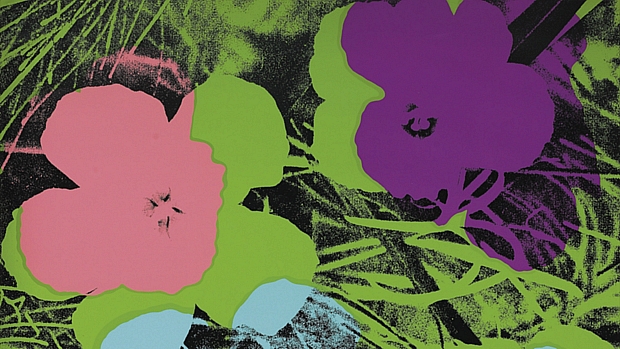 Reprodução da serigrafia 'Flowers', de Andy Warhol