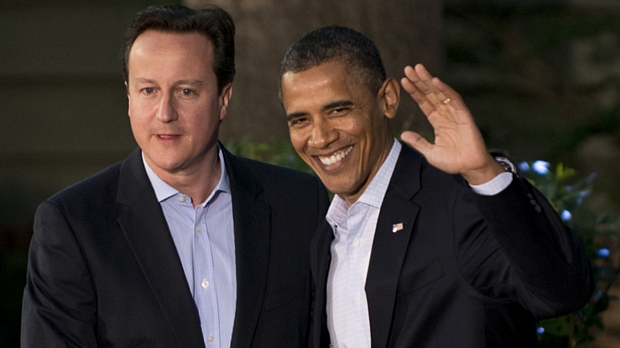 David Cameron, premiê britânico, e Barack Obama, presidente americano