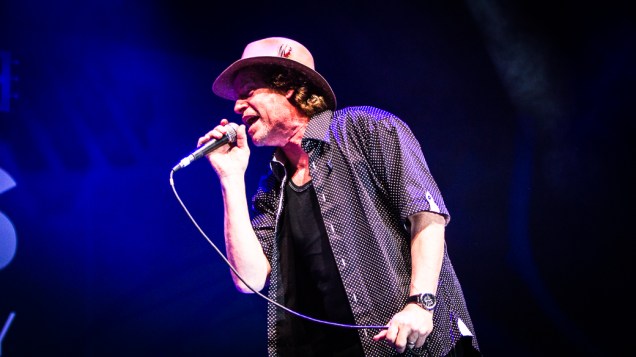 O guitarrista britânico Jeff Beck e banda se apresentam na segunda noite do festival Samsung Best Of Blues em São Paulo