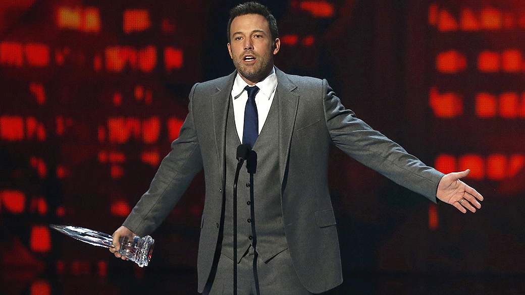 Ben Affleck durante a premiação do People's Choice Awards 2015, no Nokia Theatre, em Los Angeles