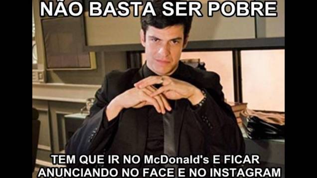 Meme do perfil Felix Bicha Má no Facebook