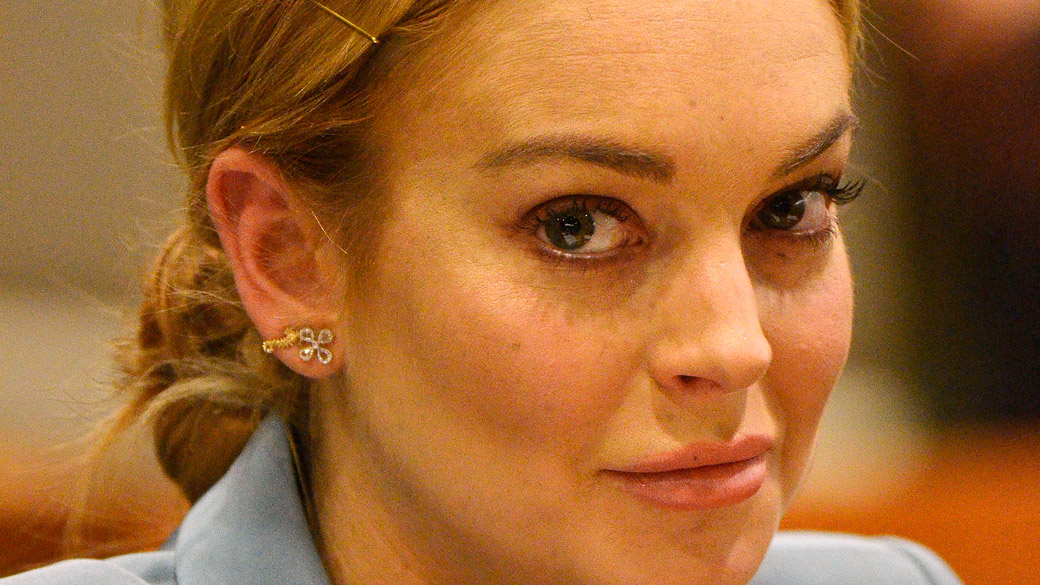 A atriz-problema americana Lindsay Lohan