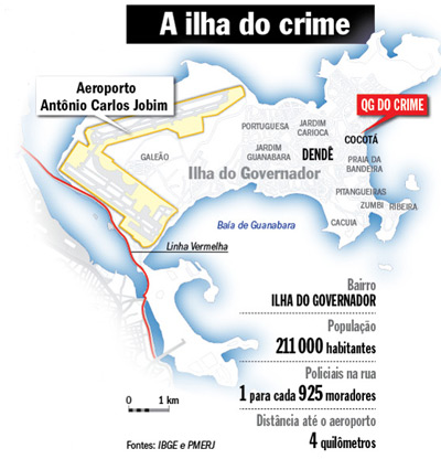 Mapa Ilha do Governador