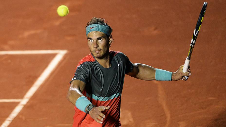 O espanhol Rafael Nadal no Rio Open 2014