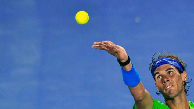 Rafael Nadal, da Espanha, durante a final masculina do Aberto de Tênis da Austrália - 29/01/2012