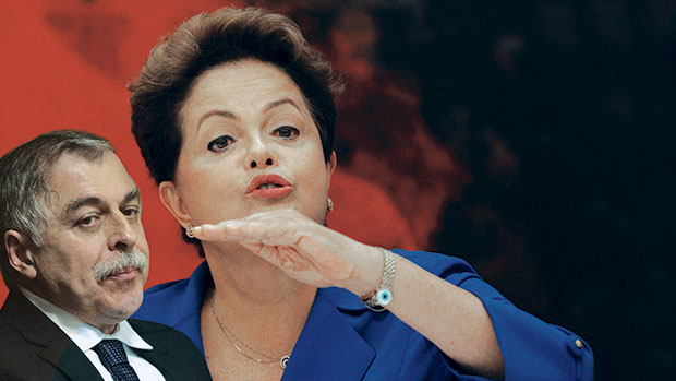Paulo Roberto Costa e Dilma Rousseff