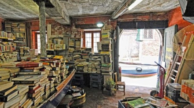 Librería Acqua Alta em Veneza, Itália
