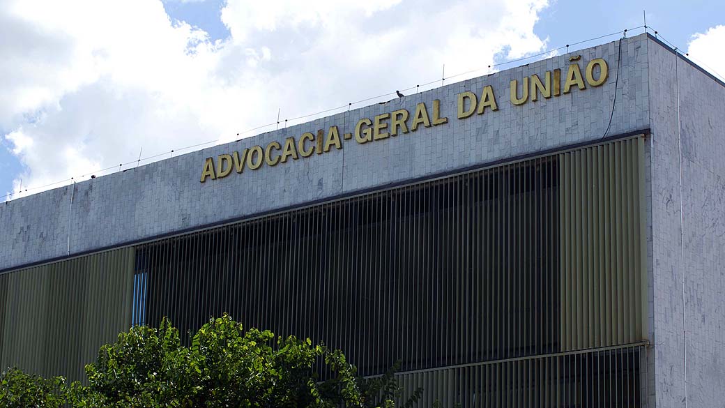 Fachada do prédio da Advocacia Geral da União em Brasília