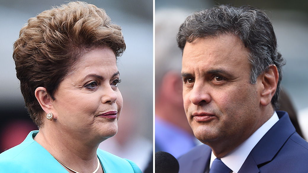 Candidatos à Presidência da República, Dilma Rousseff (PT) e Aécio Neves (PSDB)
