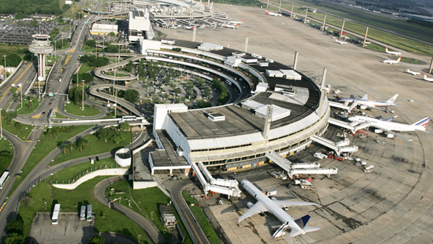 Aeroporto Internacional Antonio Carlos Jobim, o Galeão, no Rio de Janeiro