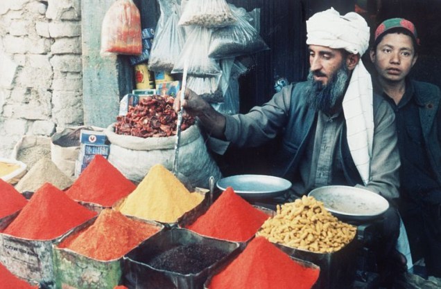 Mercado em Cabul, em outubro de 1986.