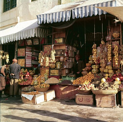 Mercado em Cabul, em 1961.