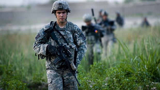Soldados americanos em patrulha no Afeganistão: tema distante para os eleitores