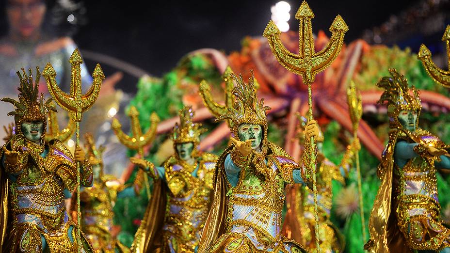 Desfile da Águia de Ouro no Grupo Especial do Carnaval de São Paulo