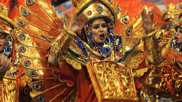 Desfile da Dragões da Real, em São Paulo