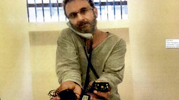 O doleiro Alberto Youssef na prisão