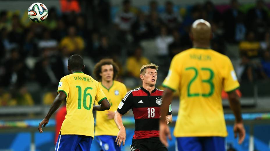O meia da seleção alemã Toni Kroos, autor de dois gols e eleito o melhor jogador em campo na goleada histórica sobre o Brasil, na semifinal da Copa do Mundo, no Mineirão