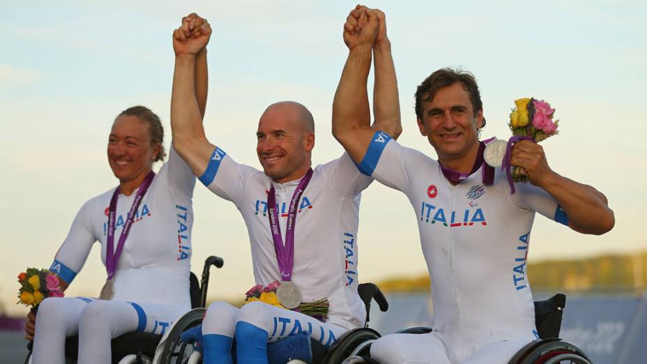 Alessandro Zanardi também faturou uma medalha de prata nos Jogos Paralímpicos de Londres, em 2012