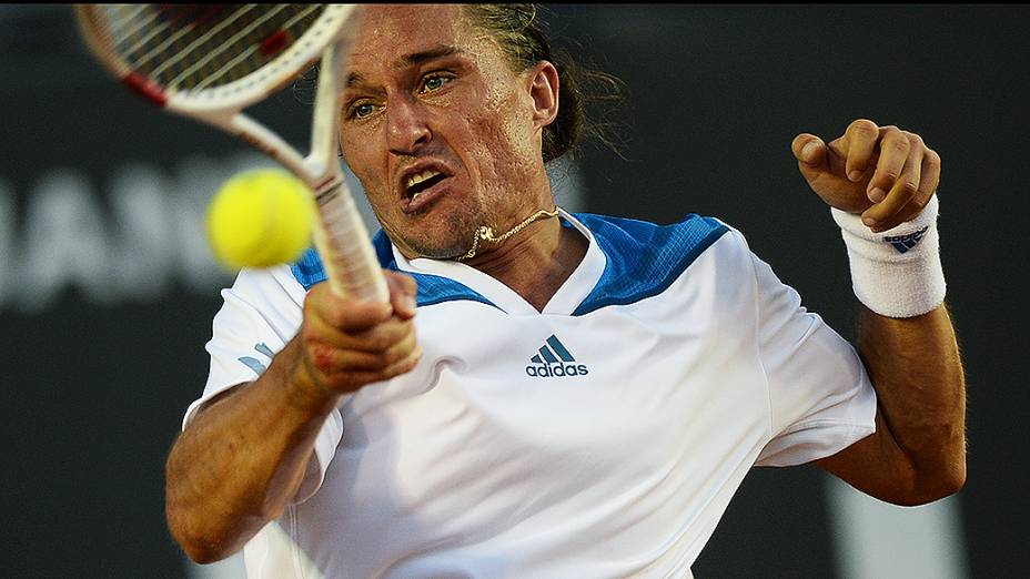 O tenista Alexandr Dolgopolov no Rio Open 2014