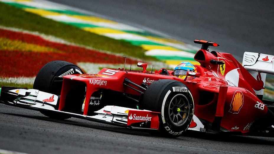 Fernando Alonso no GP do Brasil de Fórmula 1, em Interlagos