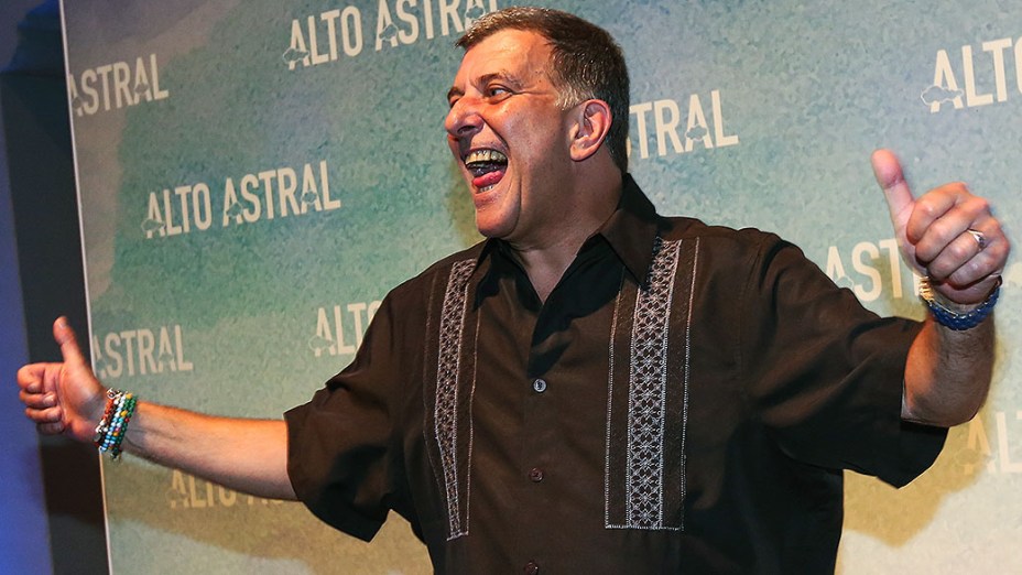 O diretor Jorge Fernando durante o lançamento da próxima novela das sete, ‘Alto Astral’