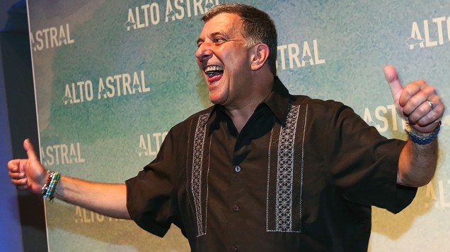 O diretor Jorge Fernando durante o lançamento da próxima novela das sete, ‘Alto Astral’
