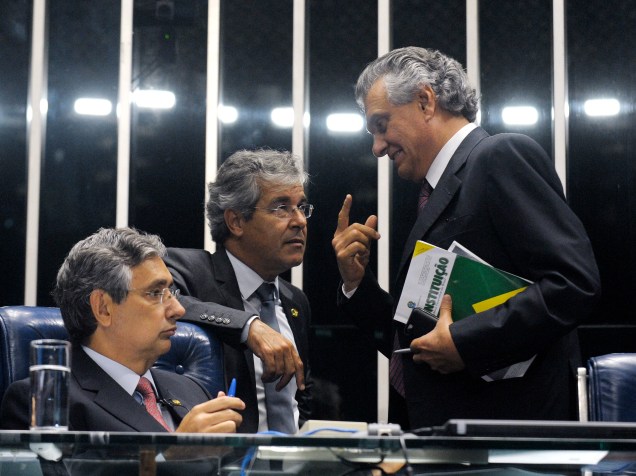 O senador Ronaldo Caiado (DEM-GO), no plenário do Senado durante sessão deliberativa ordinária