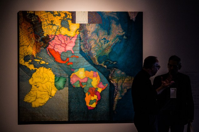 Obra Mapa Mundi (1979), do artista chileno Juan Downey