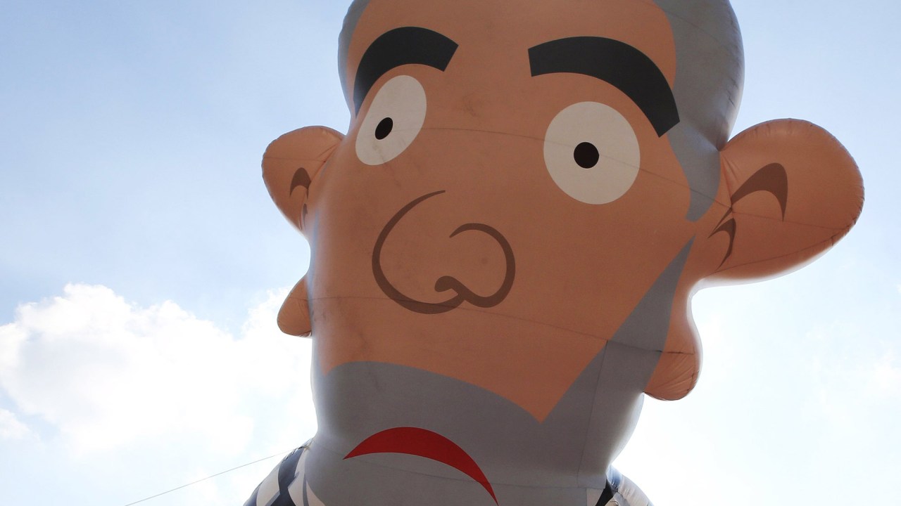 Pixuleco, boneco inflável do ex-presidente Lula