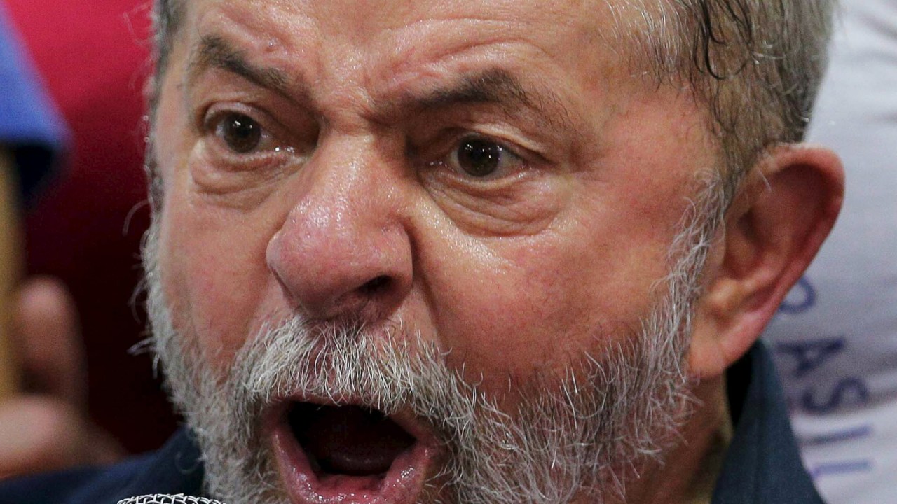 Ex-presidente Lula, na sede do Partido dos Trabalhadores