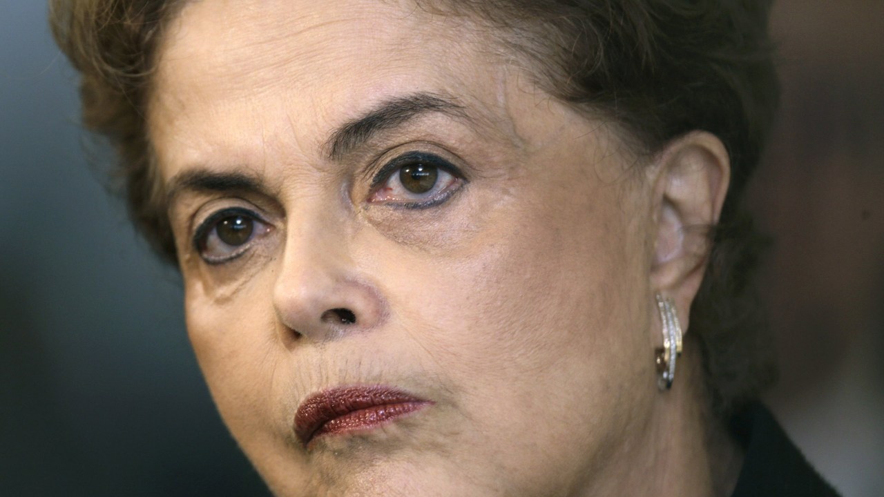 Presidente Dilma Rousseff em reunião no Palácio do Planalto, na manhã de sexta-feira (11)