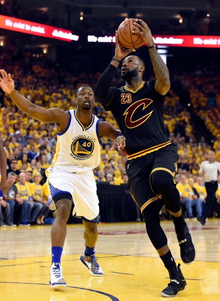 O jogador LeBron James, do Cleveland Cavaliers, no jogo sete da final da NBA, contra o Golden State Warriors