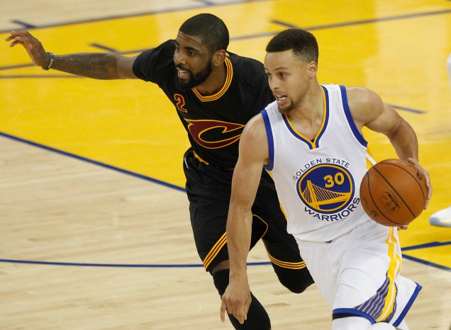 O jogador Stephen Curry, do Golden State Warriors, no jogo 7 da final da NBA, contra o Cleveland Cavaliers